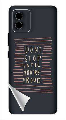 Printc Dont stop until you proud quote image for Vivo-Y1s Mobile Skin