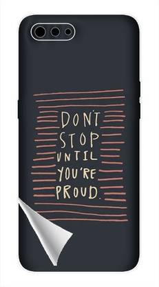 Printc Dont stop until you proud quote image for Oppo-A12 Mobile Skin