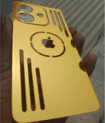 Mokteck OPPO A3x 5G Gold Mirror Finish Back Panel Mobile Skin