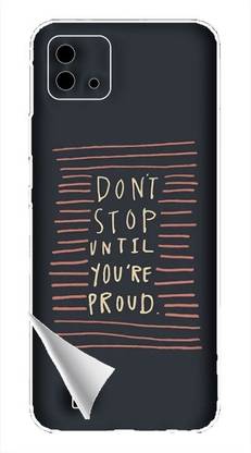 Printc Dont stop until you proud quote image for Realme-C11 Mobile Skin