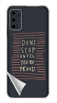 Printc Dont stop until you proud quote image for Poco-M4-5G Mobile Skin