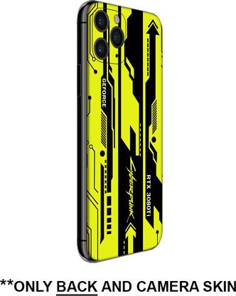 VAMP Cyber Yellow Skin for iPhone 11 Pro Max (back) Mobile Skin