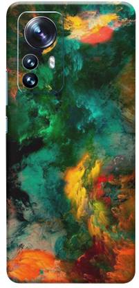 BUGGU Multicolor Coloud MI 12 Pro 5g Mobile Back Skin, Multicolor Coloud Mobile Skin