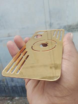 MOKPLZ REALME 10 PRO 5G GOLDEN MIRROR BACK PANNEL Mobile Skin