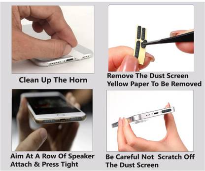 Kickzu Mobile Phone Dustproof Net Stickers Digital Visual Interface Black Anti-dust Plug