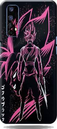 Mclaxa Pink Gokun Mobile Realme 7 Back Skin, Pink Goku, Realme 7 Mobile Skin