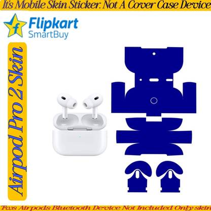 Flipkart SmartBuy AIRPOD PRO 2 SKIN TWS SKIN TWS AIRPOD SKIN TWS STICKER_BLUE_BX885 Mobile Skin