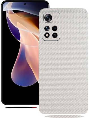 BugguSkin Redmi Note 11 T 5G, White Carbon Fiber, xiaomi note 11t 5g Mobile Skin