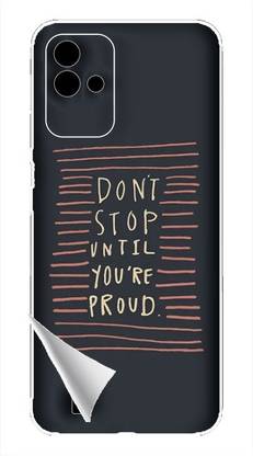 Printc Dont stop until you proud quote image for Realme-Q2 Mobile Skin