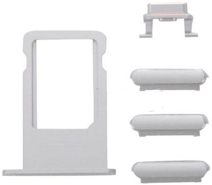 Anonymous 6 Silver OG__ Apple iPhone 6 Silver Outer Sim Tray With Side Volume And Power ON/OFF Button