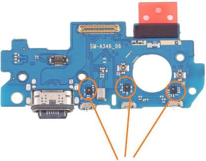 Shockware USB Charging Board Port #20 For Samsung A34 5G Charging PCB Complete Flex