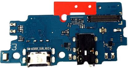 ASOSS ENTERPRISES SAMSUNG A30 CHARGING FLEX BOARD:: A30 CC BOARD:: A30 CC PATTA:: A305F_SUB_R02A SAMSUNG GALAXY A30 100% Original Charging PCB Complete Flex