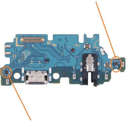 Shockware USB Charging Board Port #21 For Samsung A25 5G Charging PCB Complete Flex