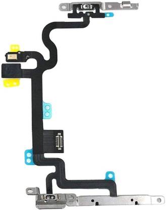 Sandreezz Power Button & Flashlight Flex Cable with Brackets for Apple iPhone 7 Volume Button Flex Cable