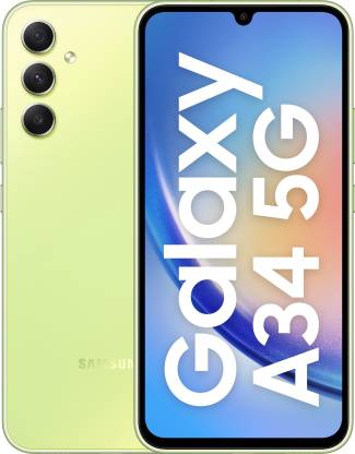 SAMSUNG Galaxy A34 5G (Awesome Lime, 128 GB)