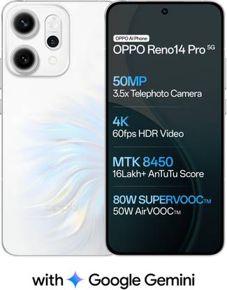 OPPO Reno14 Pro 5G (Pearl White, 256 GB)