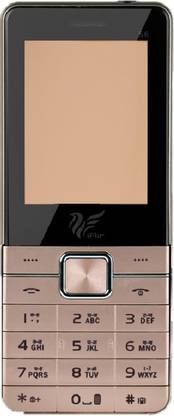 IAIR Basic Feature Dual Sim Mobile Phone with 2800mAh Battery, 2.4 inch Display Screen, 0.8 mp Camera with Big LED Torch (FPS6, Gold)