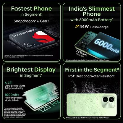 IQOO z9x (Storm Grey, 128 GB)