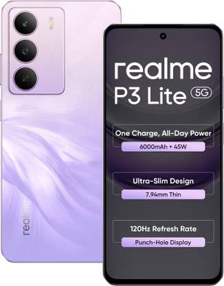 realme P3 Lite 5G Charger in the Box (Purple Blossom, 128 GB)