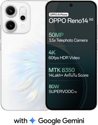 OPPO Reno14 5G (Pearl White, 512 GB)