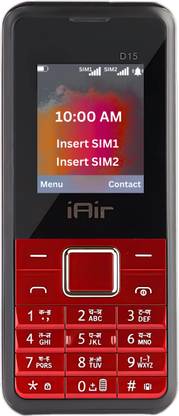 IAIR D15 Dual Sim Keypad Phone | 2800 mAH Battery & Big 1.88 Inch Display