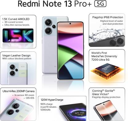 REDMI Note 13 Pro+ 5G (Fusion Purple, 256 GB)