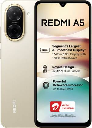 REDMI A5  - Locked with Airtel Prepaid (Jaisalmer Gold, 64 GB)