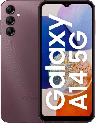 SAMSUNG Galaxy A14 5G (Dark Red, 64 GB)  (4 GB RAM) at Rs. 15999
