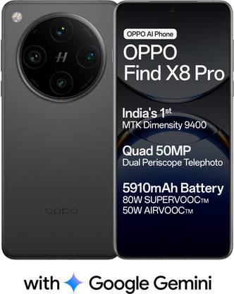OPPO Find X8 Pro 5G (Space Black, 512 GB)