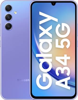 SAMSUNG Galaxy A34 5G (Awesome Violet, 128 GB)