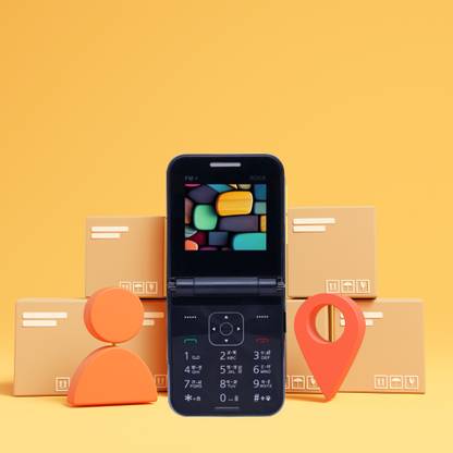 TOUCH 18 Z ROCK Max Flip Dual Sim Keypad Mobile with 2.4 "Display Flip/Fold Call & SMS