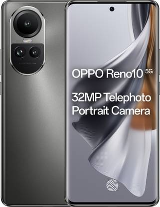 Cache Batterie Vitre Arrière Premium Silvery Grey Pour OPPO Reno 10 5g Oppo