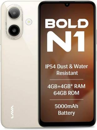 LAVA Bold N1 (Sparkling Ivory, 64 GB)