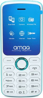 amaq Q1 Dual Sim, LED torch,Earphone included,Wireless FM,Super Slim