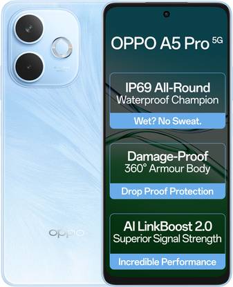 OPPO A5 Pro 5G (Feather Blue, 256 GB)