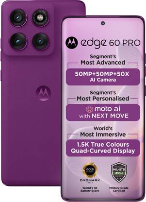 MOTOROLA Edge 60 Pro (Pantone Sparkling Grape, 256 GB)