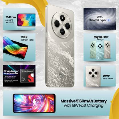 POCO C75 5G (Silver Stardust, 64 GB)