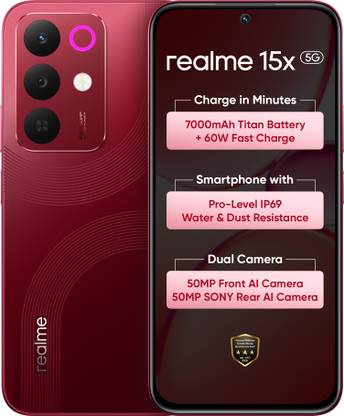 realme 15x 5G (Maroon Red, 128 GB)