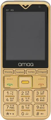 amaq 4G Touch Keypad Mobile 2.8" Dual SIM 3500mAh WhatsApp FB Insta 2Yr Warranty (Gold, 512 MB)