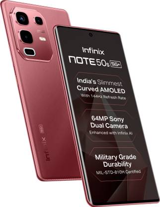 Infinix Note 50s 5G+ (Burgundy Red, 256 GB)