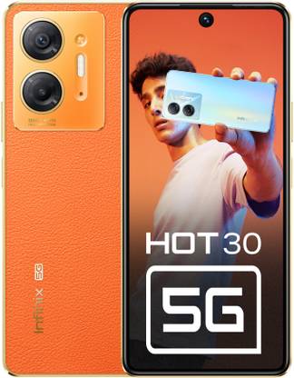 [For Axis Bank Credit and Debit Card] Infinix HOT 30 5G (Miami Orange, 128 GB)  (4 GB RAM)