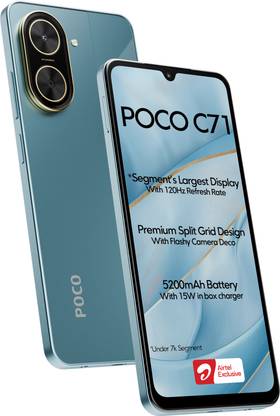 POCO C71  - Locked with Airtel Prepaid (Cool Blue, 64 GB)