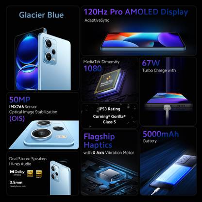 10 Best 5G smartphone under 25000 in Bengali 5 REDMI NOTE 12 PRO (smartphone under 25000)