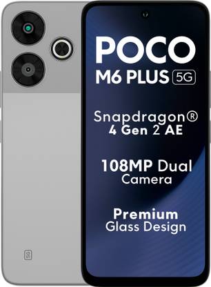 POCO M6 Plus 5G (Ice Silver, 128 GB)