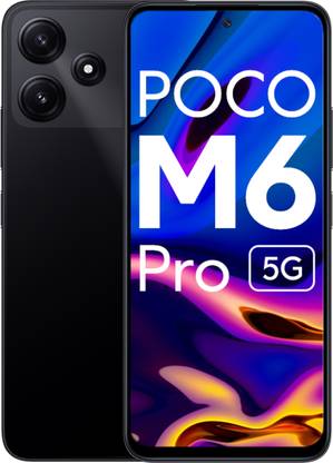 [For ICICI Credit Card] POCO M6 Pro 5G (Power Black, 128 GB)  (6 GB RAM)