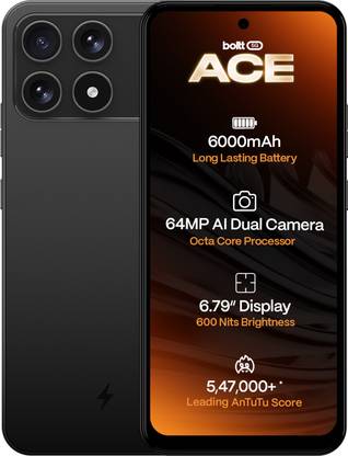 BOLTT ACE 5G (Midnight Black, 128 GB)