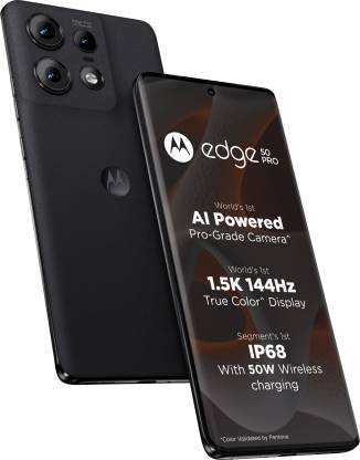 Motorola Edge 50 Pro 5G with 125W Charger (Black Beauty, 256 GB)