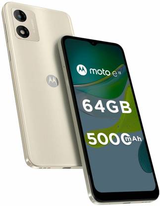 Motorola e13 (Creamy White, 64 GB)