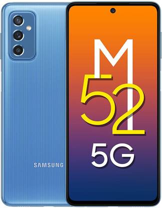 Samsung Galaxy M52 5G (Icy Blue, 128 GB)
