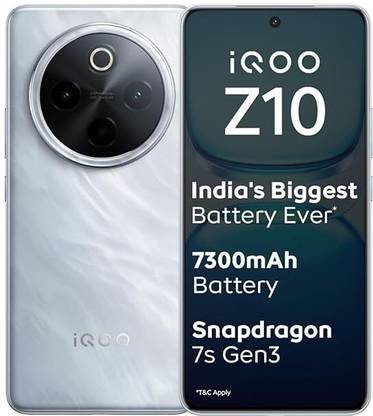 IQOO Z10 5G (Glacier Silver, 128 GB)